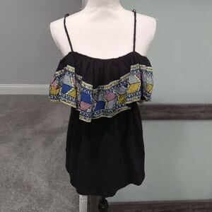 Ocean Drive off the shoulder mini dress w spaghetti strap size small